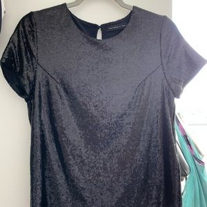 Maison de Maier Black sequined short sleeve